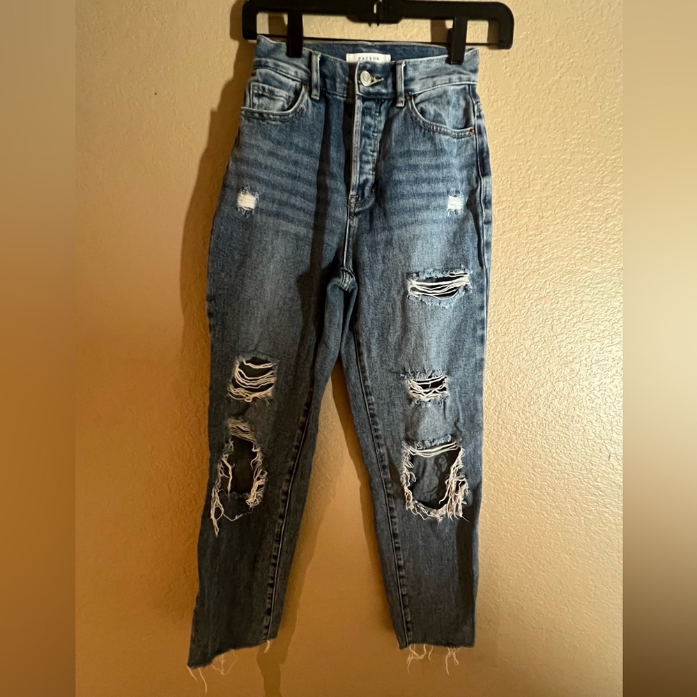 Pacsun Distressed Straight Jeans